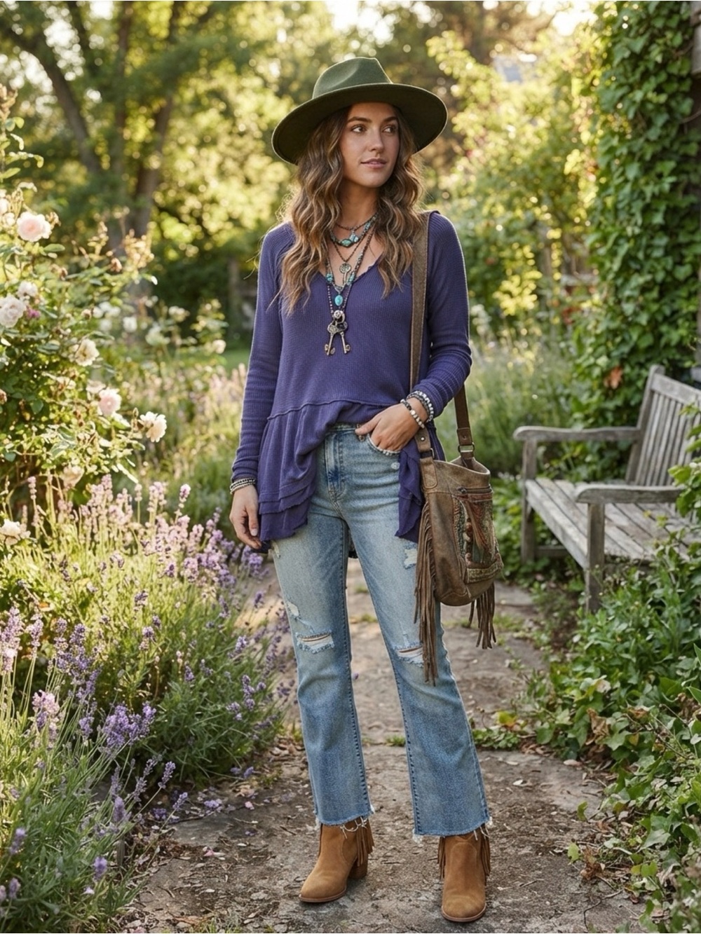 FREE PEOPLE | ‘We The Free’ Ribbed V-Neck Tank Top in Navy - Small